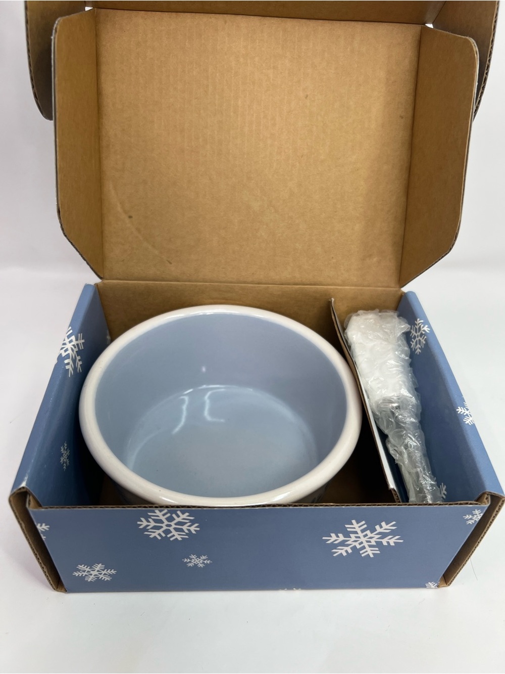 Pfaltzgraff Winter Frost Dip Mix Set Dip Bowl & Polar Bear Knife Spreader NOS